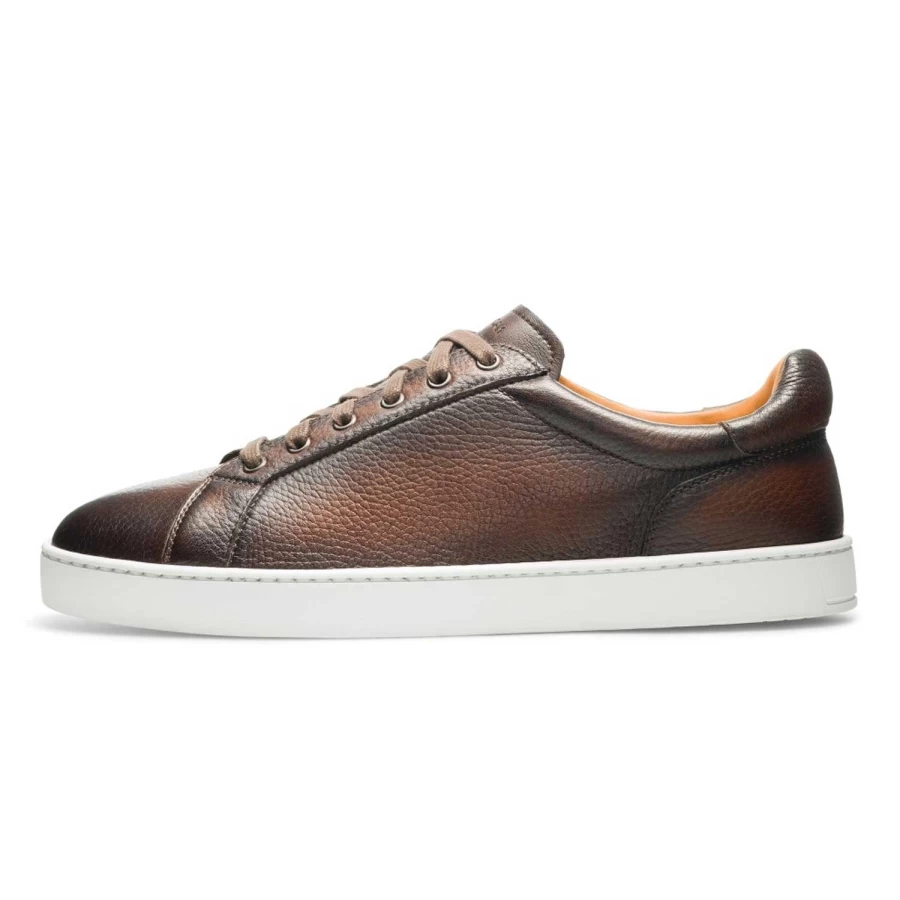 Magnanni Men's Leve Deer Skin Sneakers - Premium Deerskin Leather Casual Shoes
