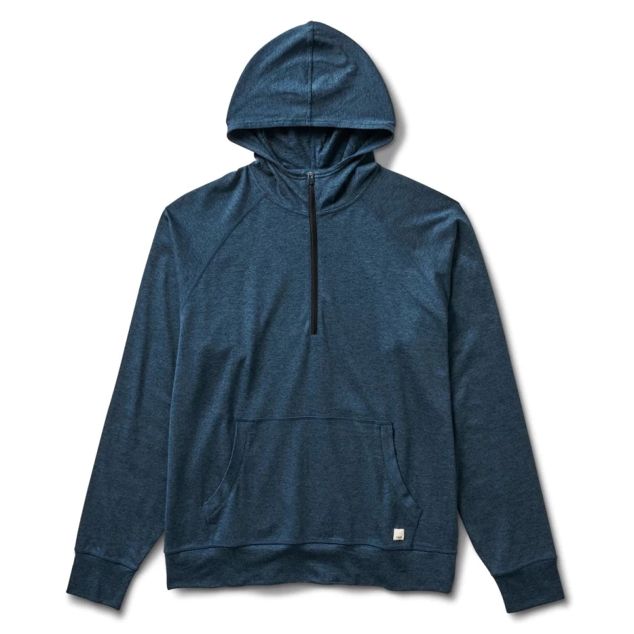 Vuori Ponto Performance Half Zip Hoodie - Lightweight & Breathable Men's Pullover for Active Lifestyle