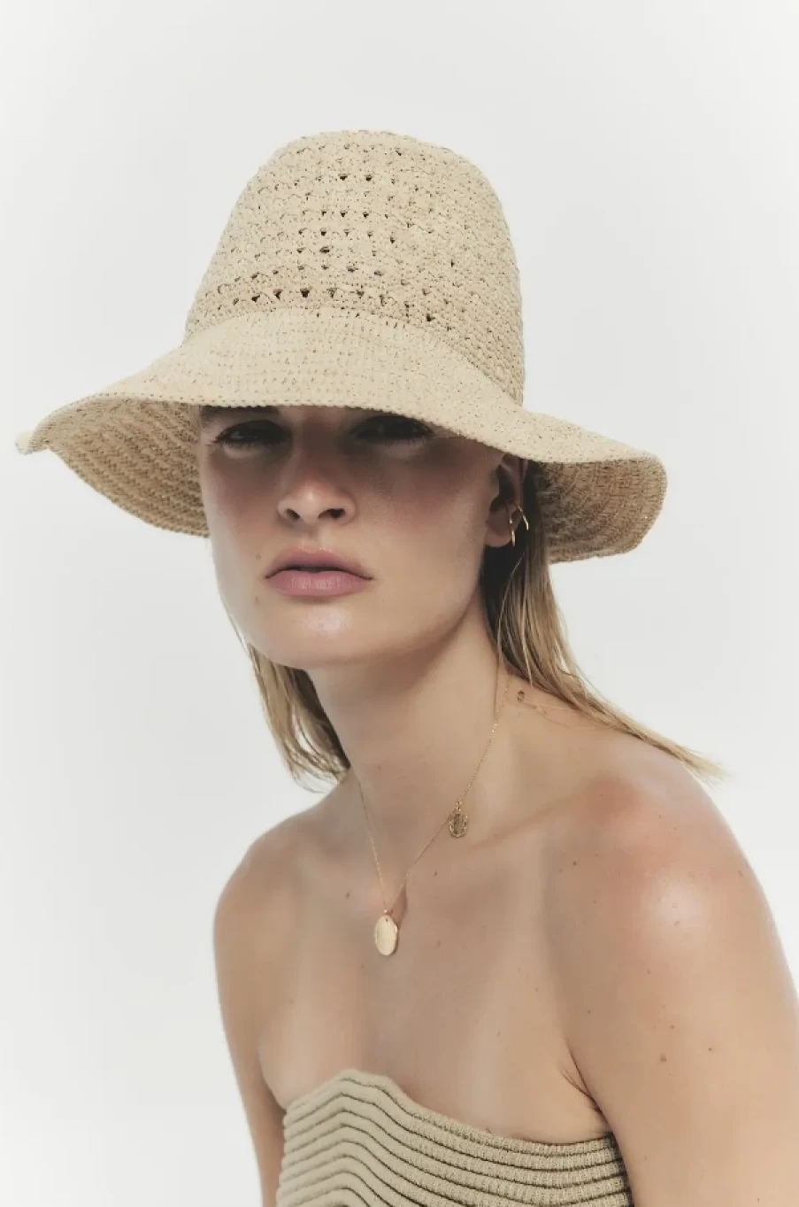 Janessa Leone Rhett Hat in Natural - Premium Wool Fedora for Women & Men