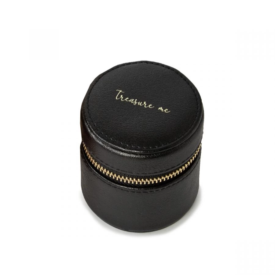 Wolf Round Mini Zip Case - Compact & Stylish Zippered Pouch for Essentials