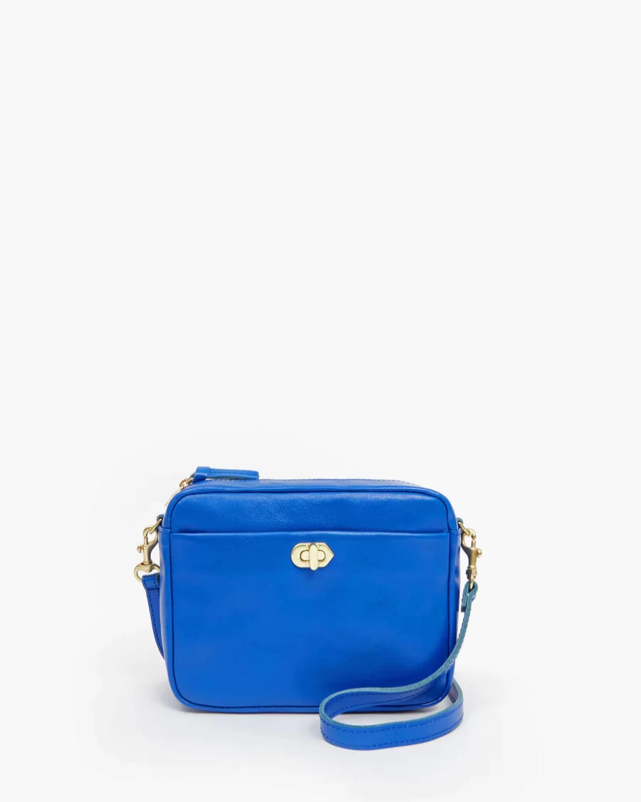 Clare V. Turnlock Midi Sac Crossbody Bag - Stylish Leather Handbag for Women