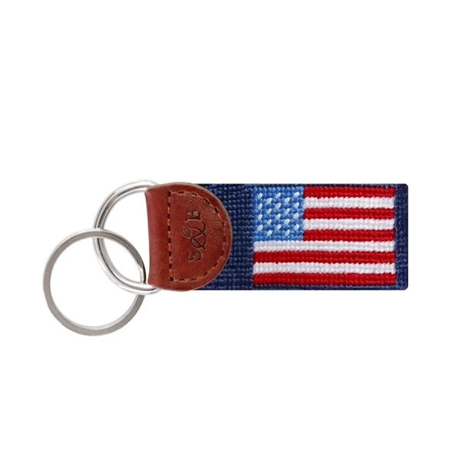 Smathers & Branson Premium Leather Key Fob – Stylish & Durable Keychain Accessory