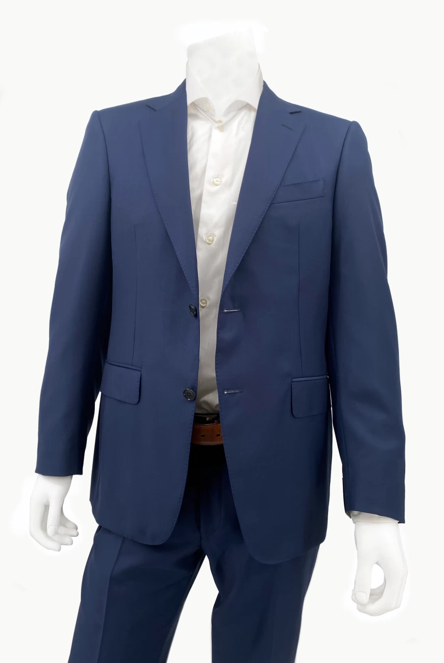 Canali New Blue Wool Suit - Classic Men's Tailored Suit for Business & Formal Wear