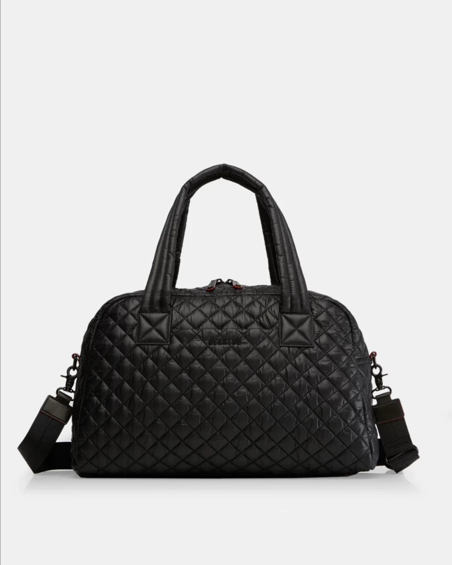 MZ Wallace Black Travel Jimmy Crossbody Bag for Women | Lightweight & Stylish