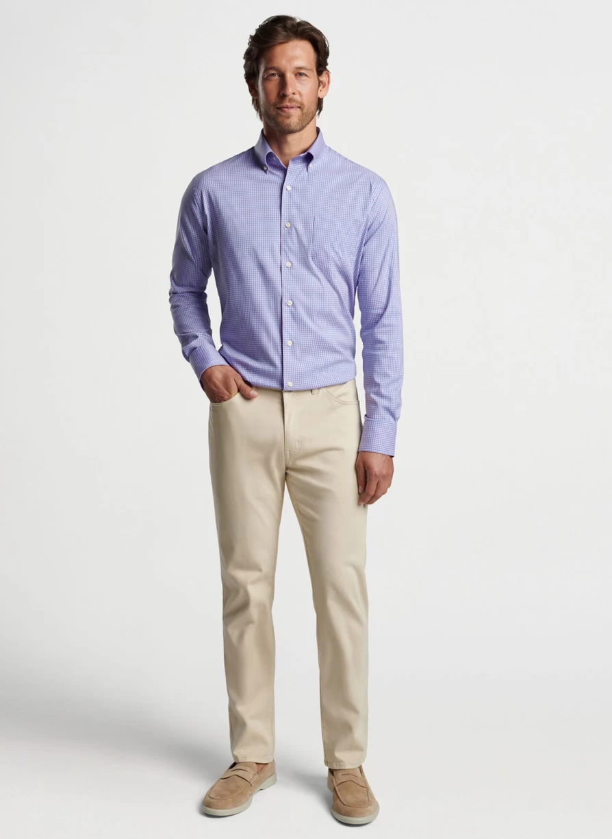 Peter Millar Winthrop Crown Lite Stretch Cotton Sport Shirt for Men