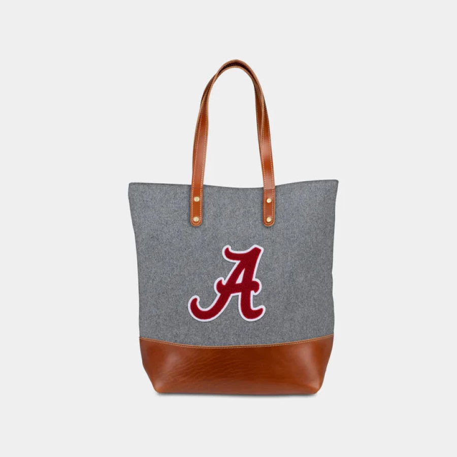 Heritage Gear Alabama Logo Tote Bag in Grey - Durable & Stylish Carryall