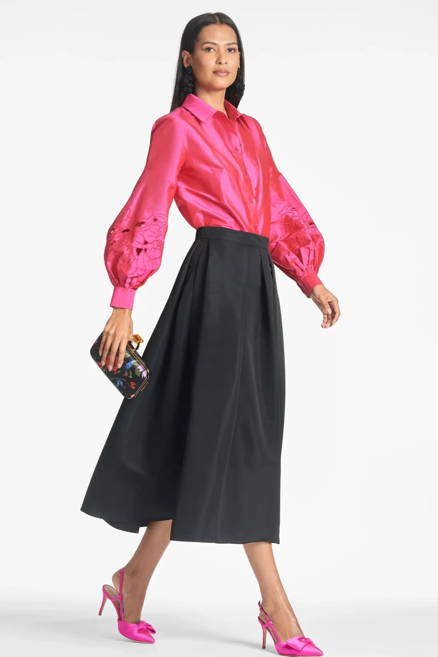 "Sachin & Babi Astor Top in Fuchsia - Elegant Women's Blouse"