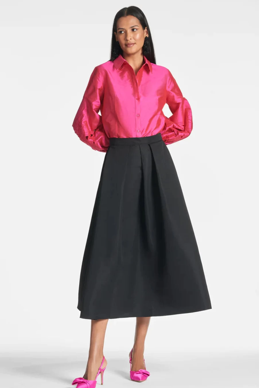 "Sachin & Babi Astor Top in Fuchsia - Elegant Women's Blouse"