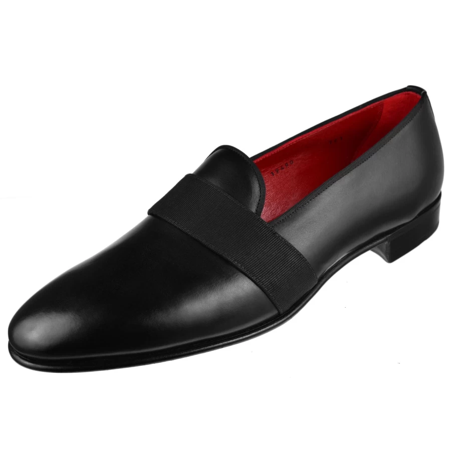 Gravati Men's Formal Grosgrain Ribbon Dress Pumps - Classic Elegant Business Shoes