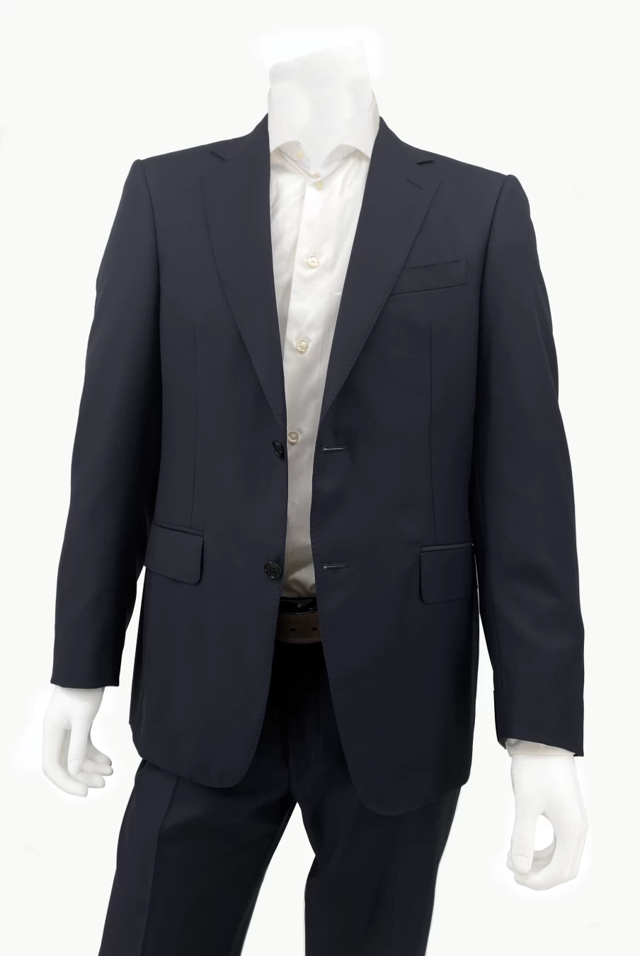 Canali Black Wool Suit - Premium Men's Business Attire for Formal Wear