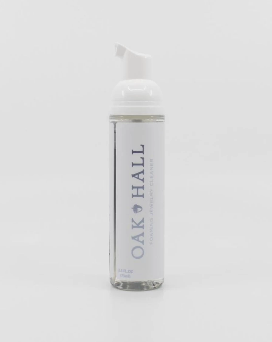 Oak Hall Collection Foaming Jewelry Cleaner - Safe & Effective Sparkle Restorer for Rings, Necklaces & More