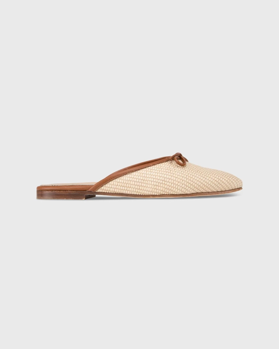 Ann Mashburn Joy Mule Natural Straw Women's Loafers