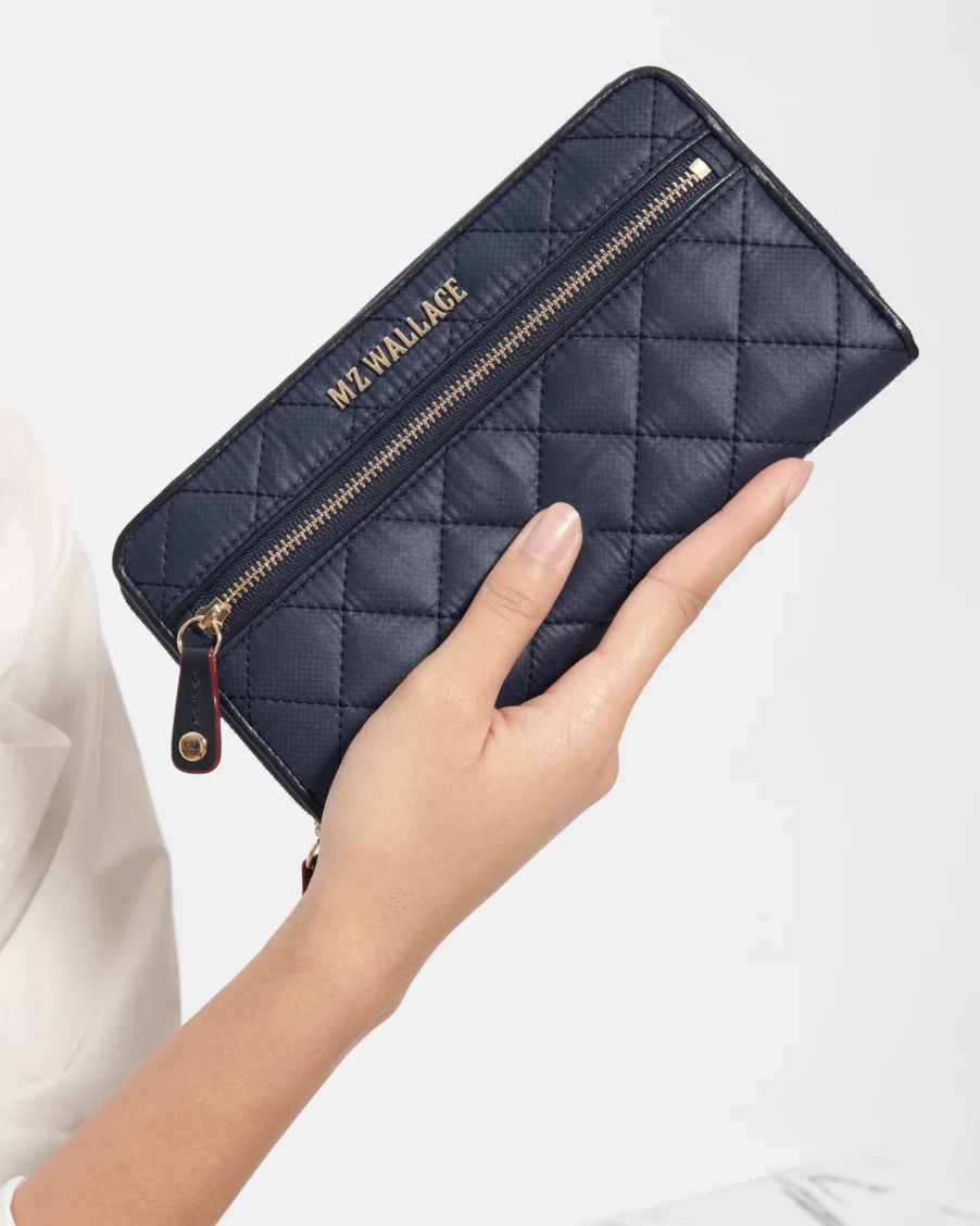 MZ Wallace Long Crosby Wallet in Dawn - Stylish & Functional Crossbody Bag