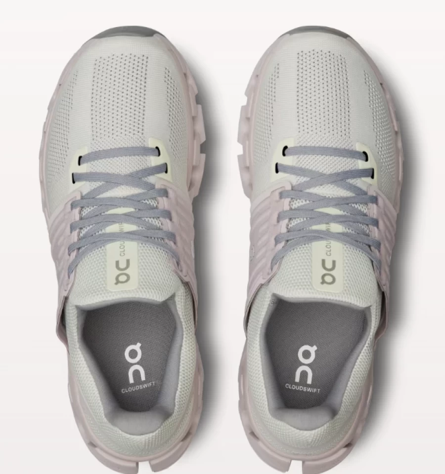 Women's On Shoes Cloudswift 3 Running Shoes in Ivory/Lily - Lightweight & Comfortable