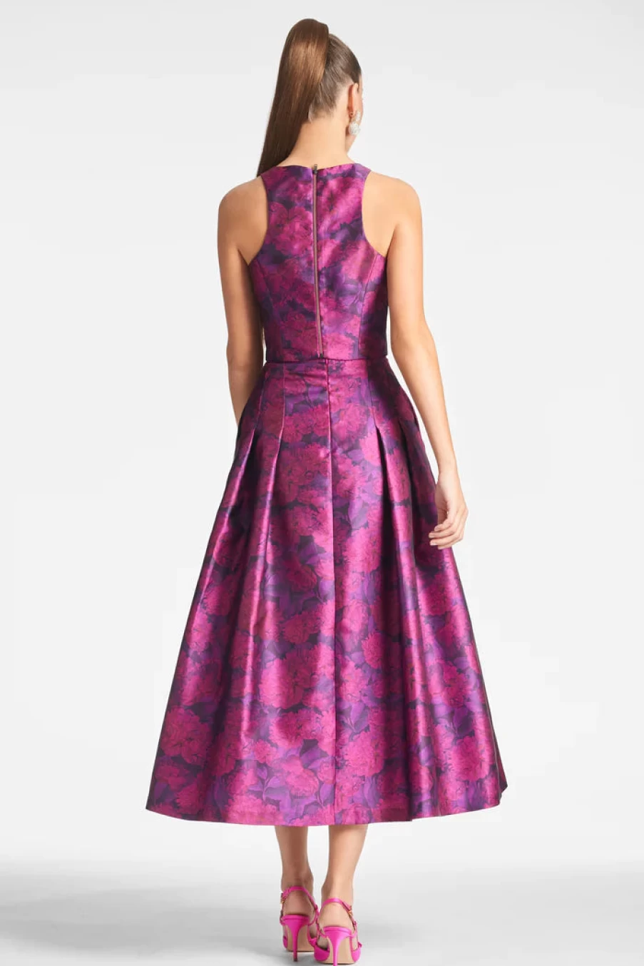 "Sachin & Babi Lexi Top in Magenta Bloom - Floral Print Women's Blouse"