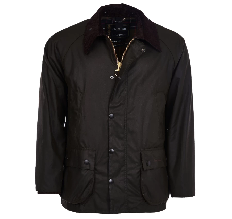Barbour Olive Classic Bedale Wax Jacket for Men & Women | Waterproof Outdoor Coat
