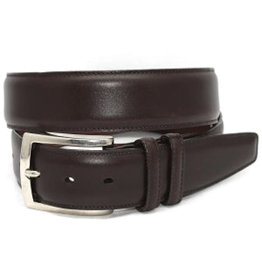 Torino Genuine Italian Burnished Calfskin Leather Belt for Men & Women