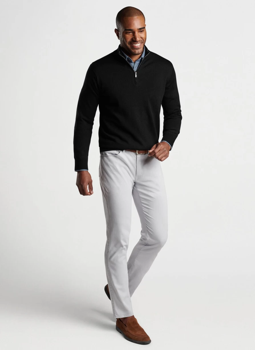 Peter Millar Men's Autumn Crest Quarter-Zip Sweater - Premium Fall Pullover