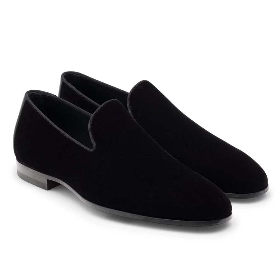 Magnanni Jareth Men's Formal Velvet Loafers - Luxurious Slip-On Dress Shoes