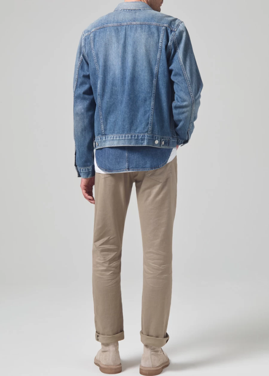 Citizens of Humanity Gage In Stretch Linen High-Rise Slim Ankle Jeans