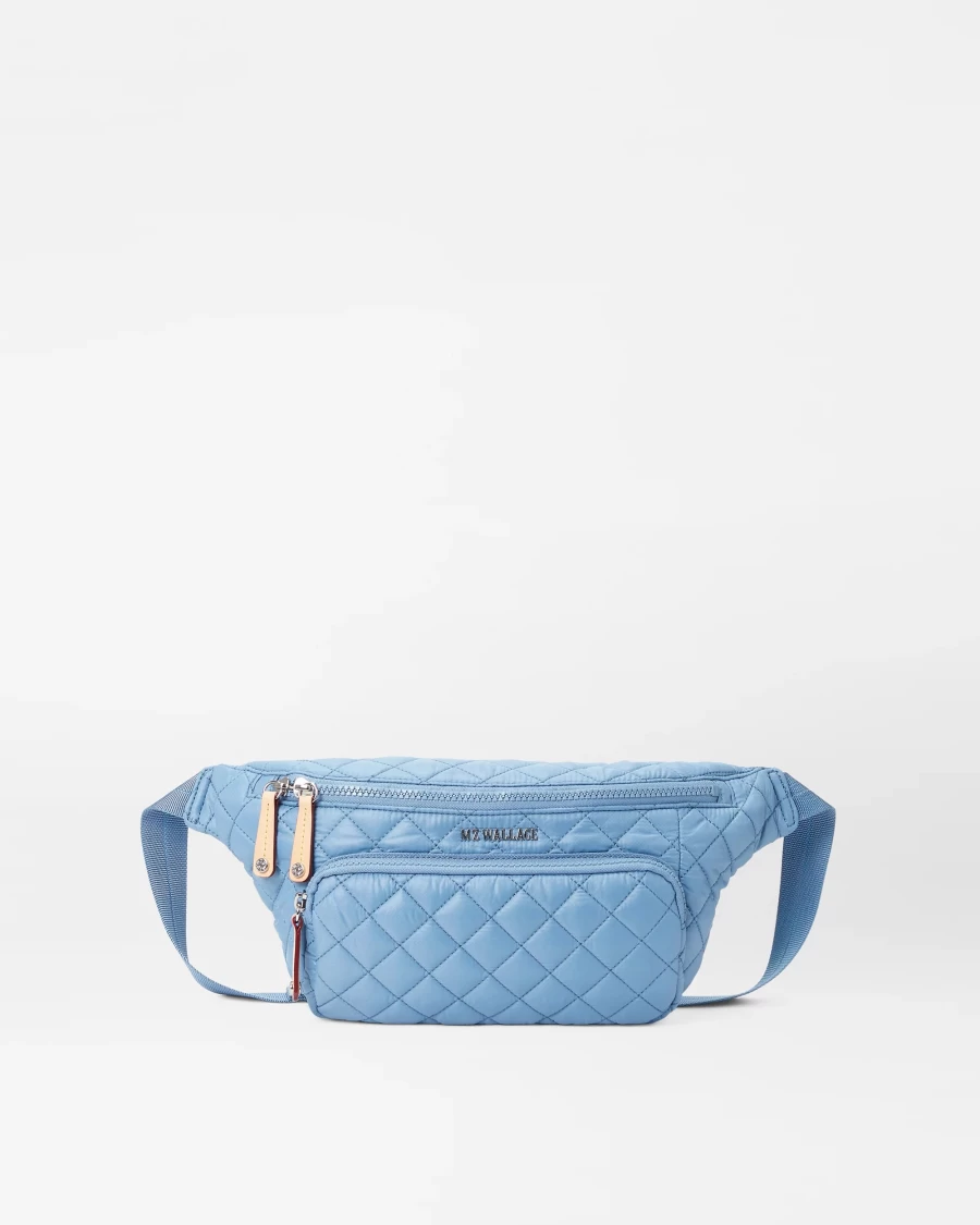 MZ Wallace Metro Sling Bag in Cornflower Blue | Lightweight Crossbody Purse