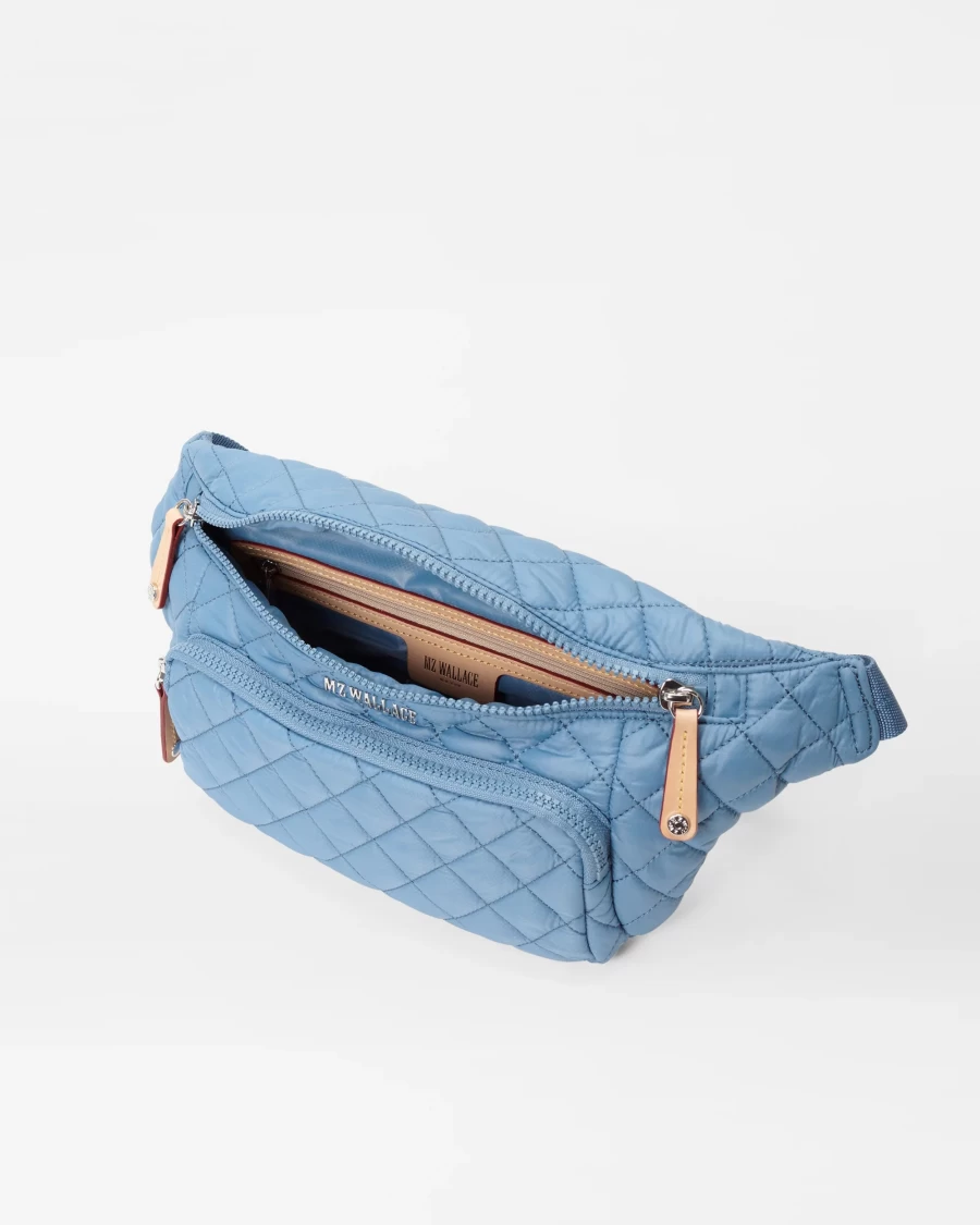 MZ Wallace Metro Sling Bag in Cornflower Blue | Lightweight Crossbody Purse