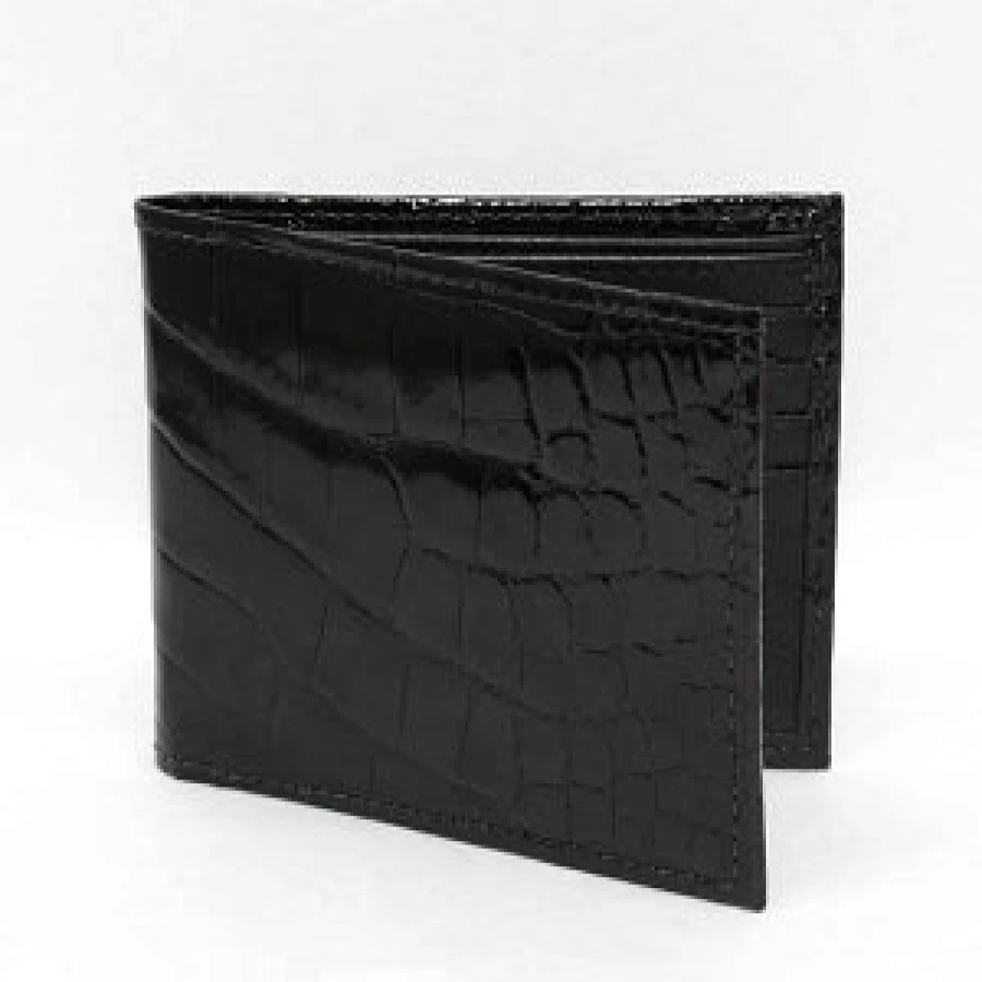 Torino Genuine Alligator Leather Men's Billfold Wallet - Luxury Designer Bi-Fold Wallet for Men