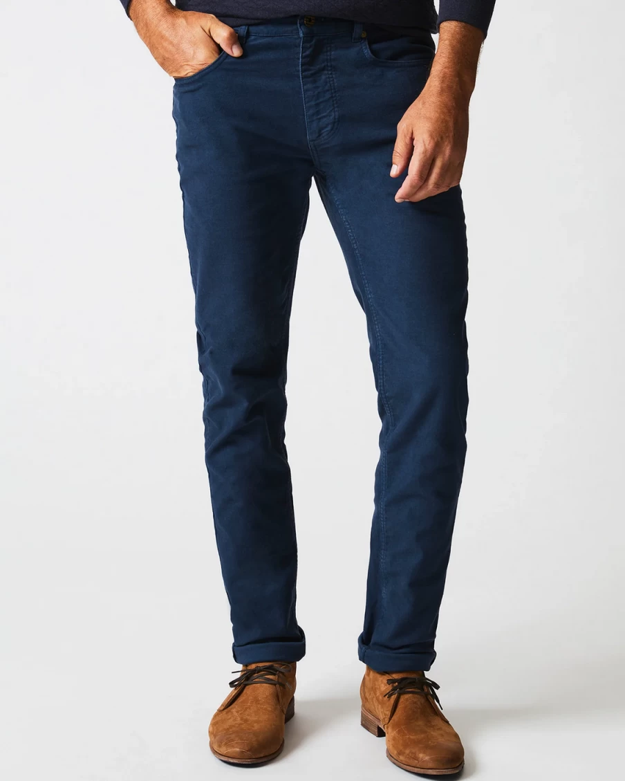 Billy Reid Premium Moleskin Jeans for Men - Durable Comfort Fit Denim Pants