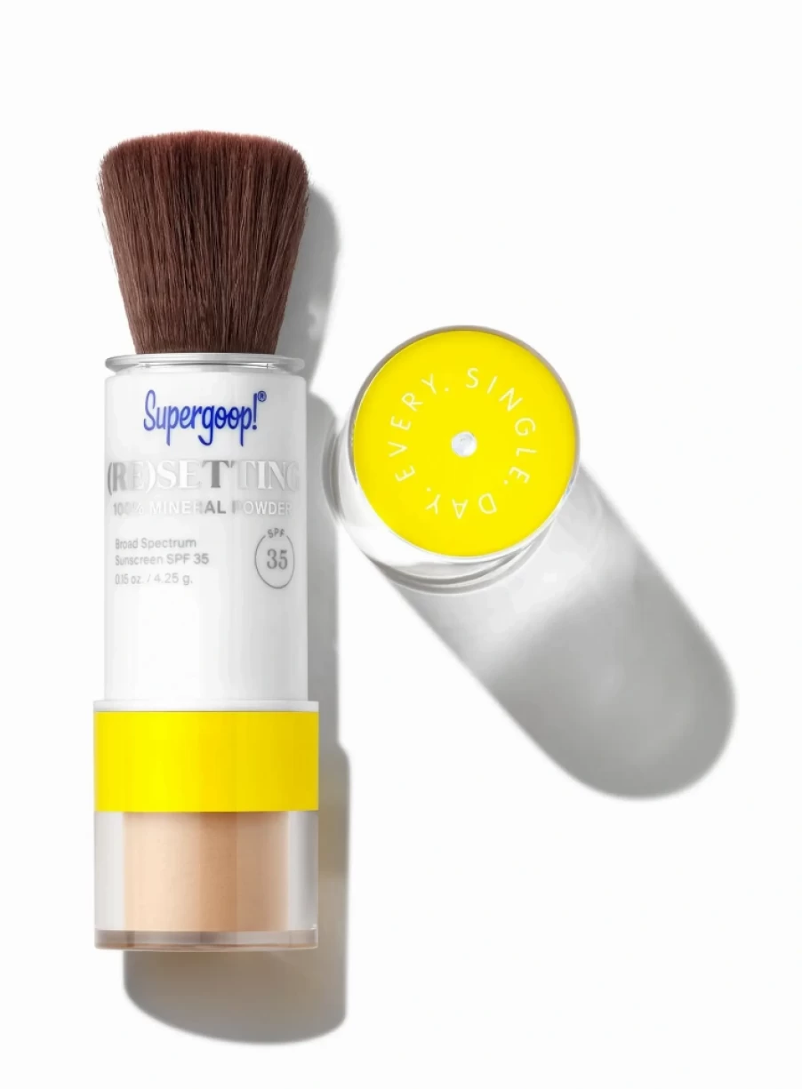 Supergoop! (Re)Setting 100% Mineral Powder SPF 35 - Lightweight, Vegan & Cruelty-Free Sunscreen for Face