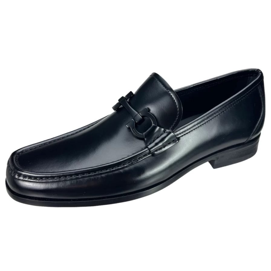 Ferragamo Grandioso 2 Gancini Bit Loafers for Men - Luxury Leather Slip-On Shoes