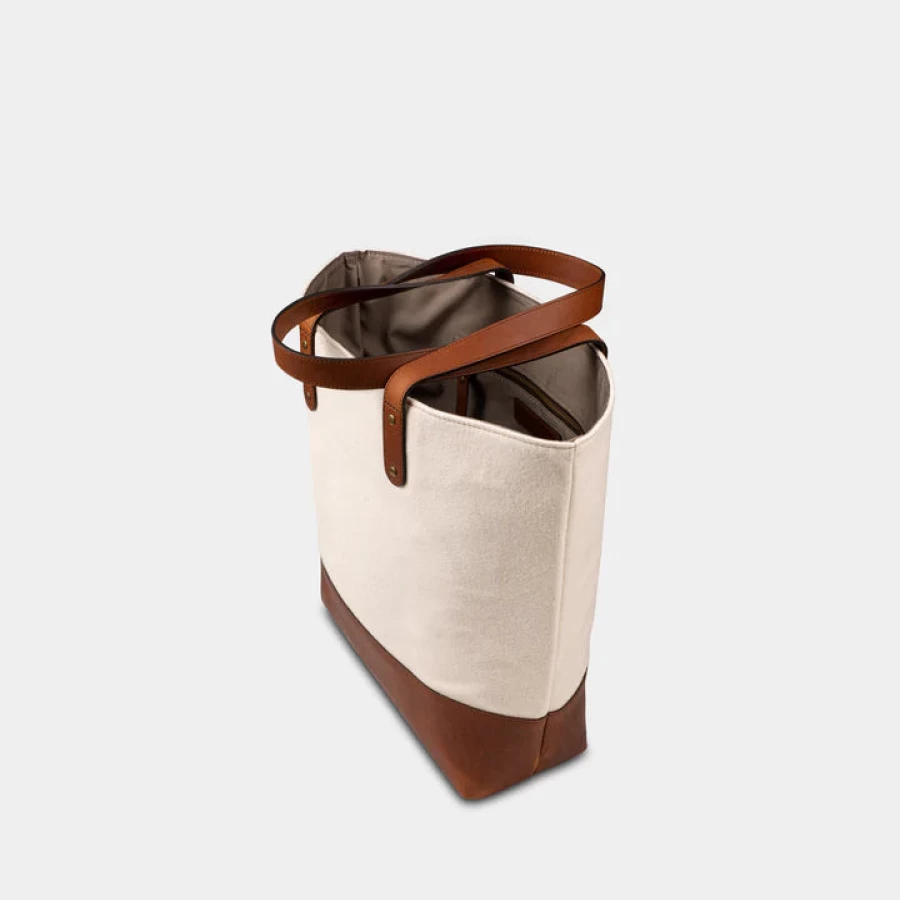 Heritage Gear Cream Mississippi Tote Bag with Rebels Logo - Stylish & Durable
