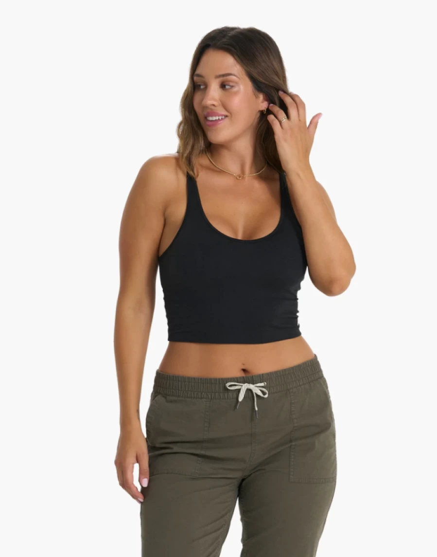 Vuori Halo Performance Crop - High-Performance Workout Top for Women