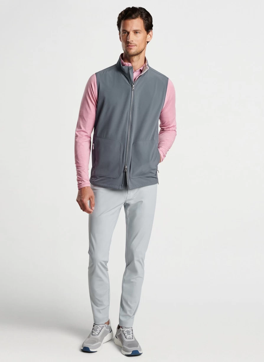 Peter Millar Men's Iron Contour Vest – Lightweight Performance Golf & Active Wear