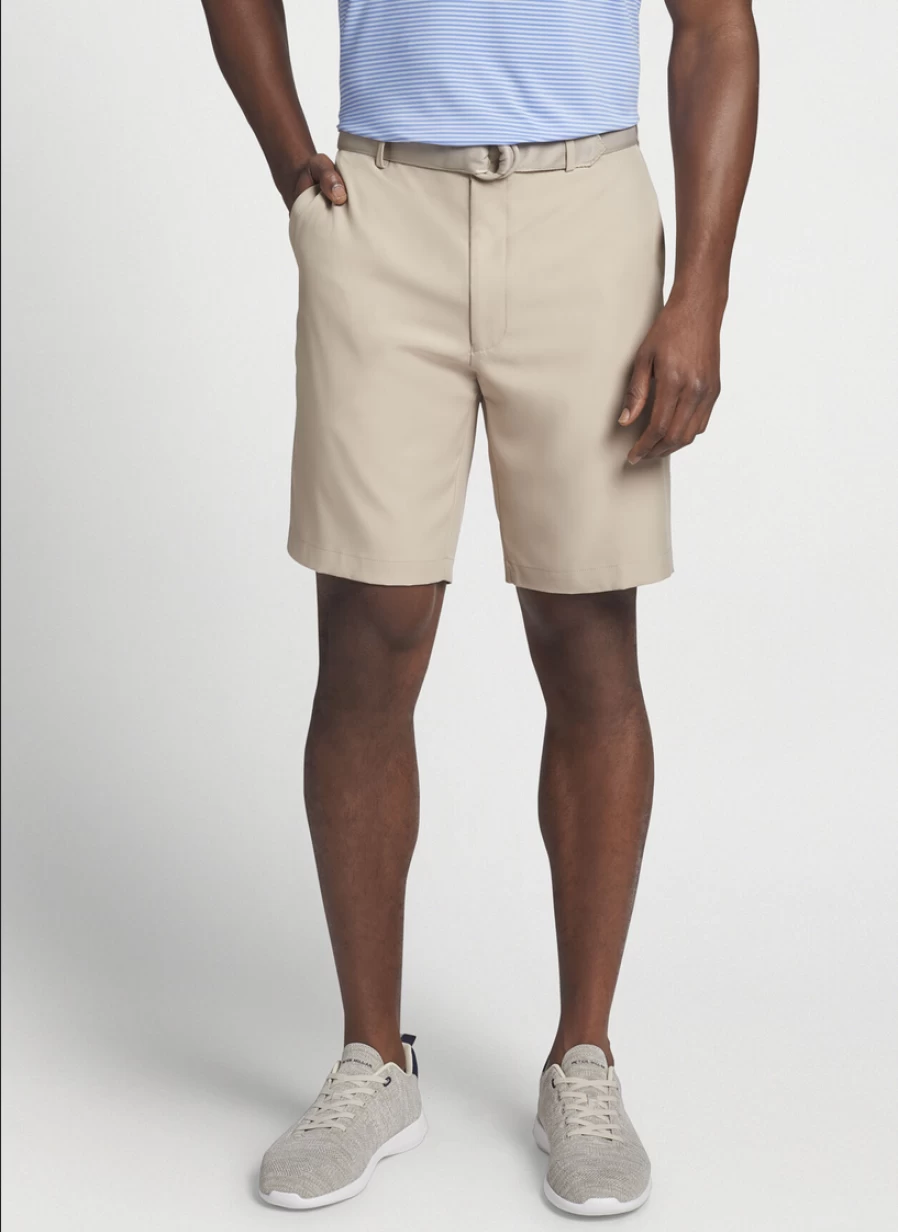 Peter Millar Salem Performance Shorts for Men - Lightweight Golf & Athletic Shorts with Moisture-Wicking Fabric