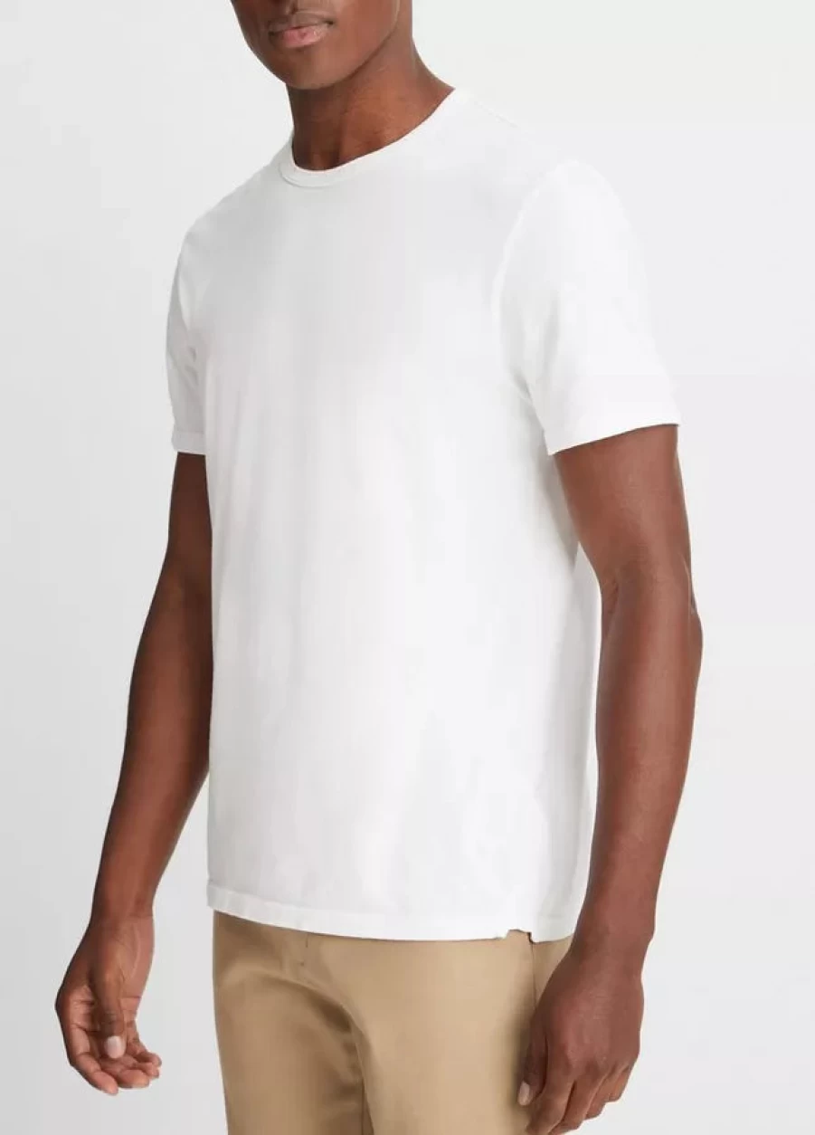 Vince Garment-Dyed Short Sleeve Crewneck T-Shirt for Men
