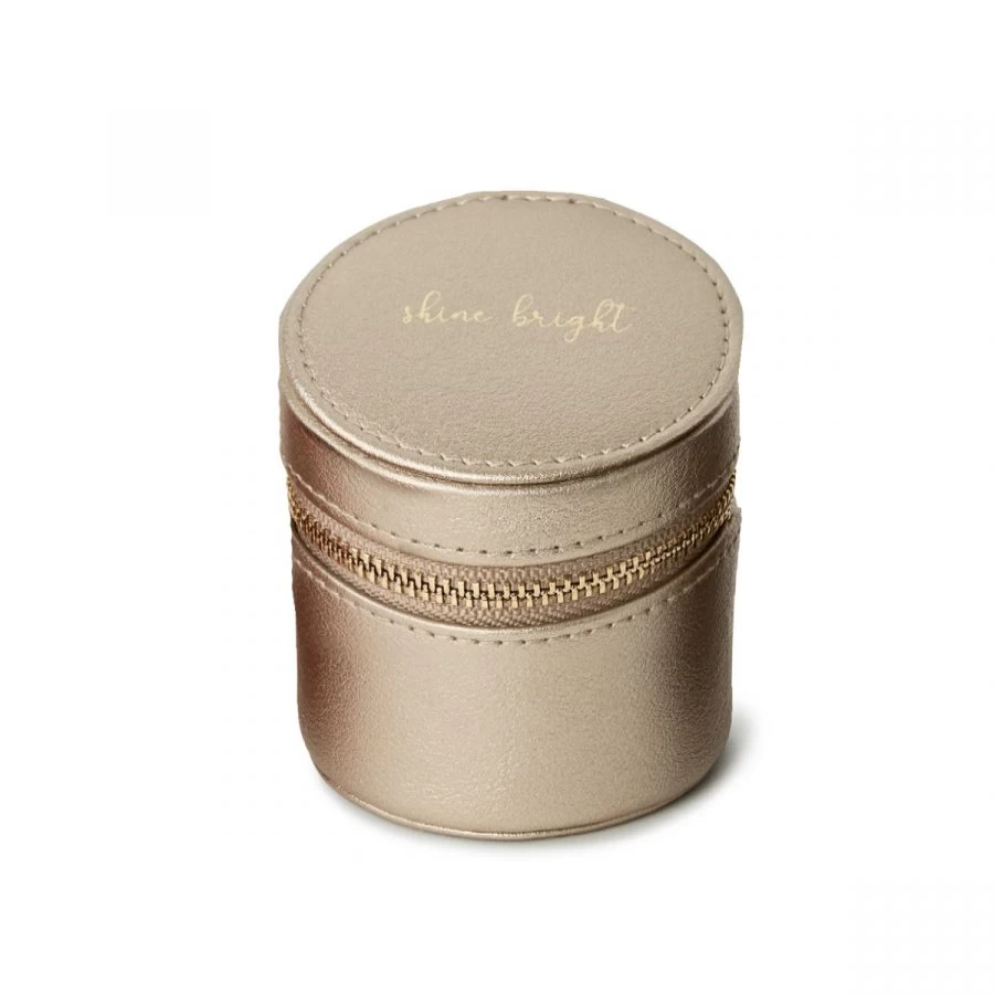 Wolf Round Mini Zip Case - Compact & Stylish Zippered Pouch for Essentials
