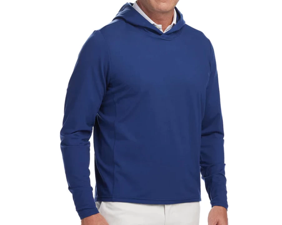 Holderness & Bourne Navy Jackson Hoodie for Men - Premium Cotton Zip-Up Sweatshirt