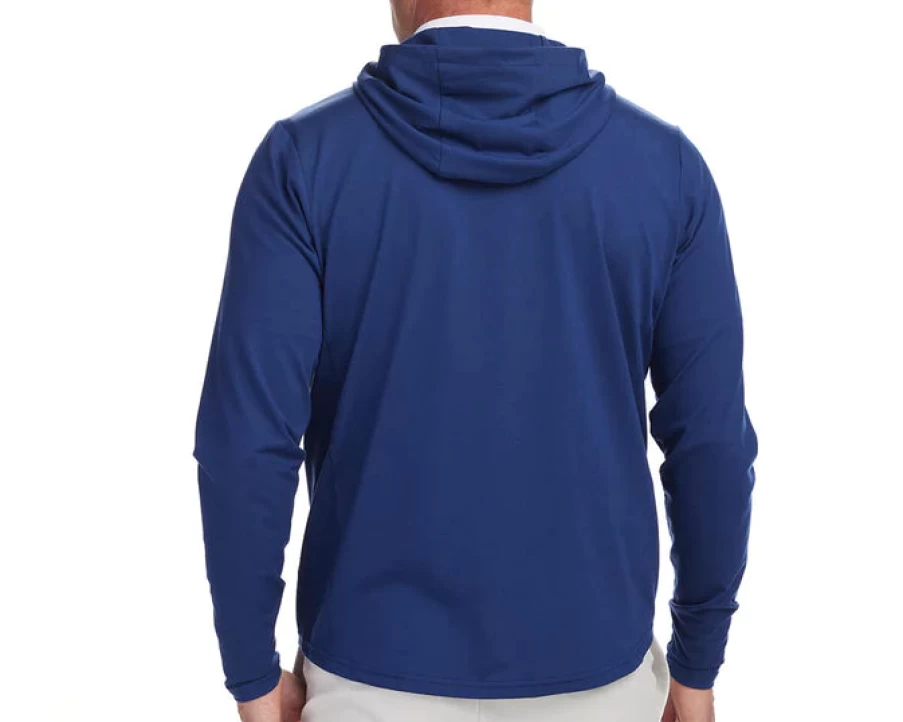 Holderness & Bourne Navy Jackson Hoodie for Men - Premium Cotton Zip-Up Sweatshirt