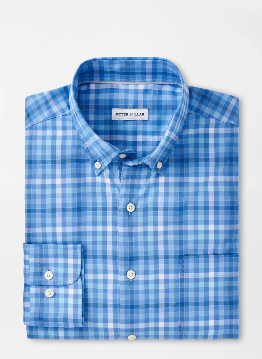 Peter Millar Freeport Crown Lite Stretch Cotton Sport Shirt for Men