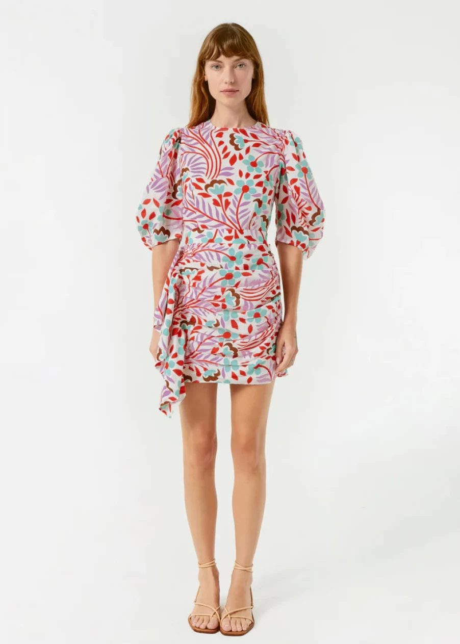 Rhode Lago Vine Pia Dress - Elegant Floral Summer Dress for Women