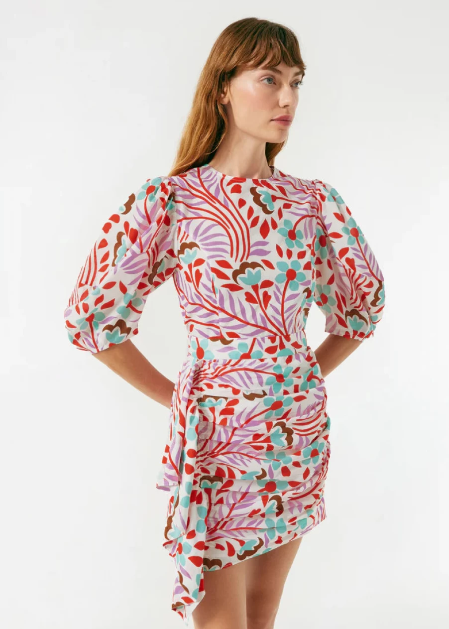 Rhode Lago Vine Pia Dress - Elegant Floral Summer Dress for Women