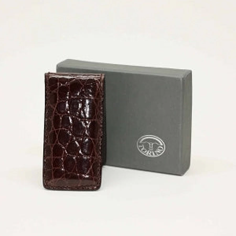 Torino Alligator Embossed Magnetic Money Clip for Cash - Stylish Men's Wallet Alternative