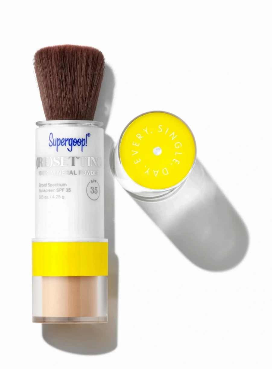 Supergoop! (Re)setting 100% Mineral Powder SPF 35 - Lightweight Translucent Sunscreen for Face