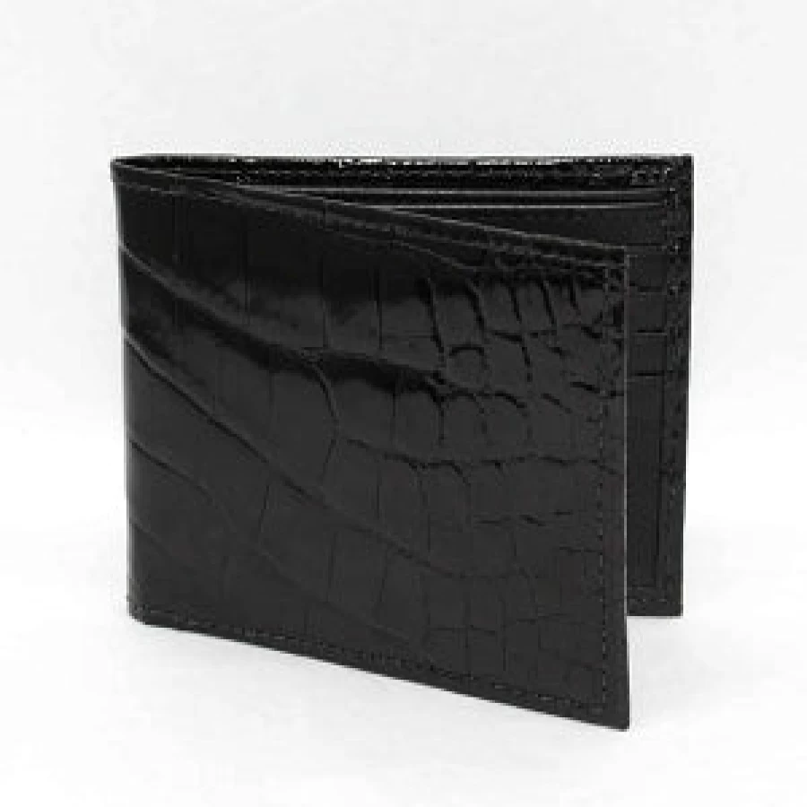 Torino Genuine Alligator Leather Billfold Wallet for Men - Luxury Designer Bifold Wallet