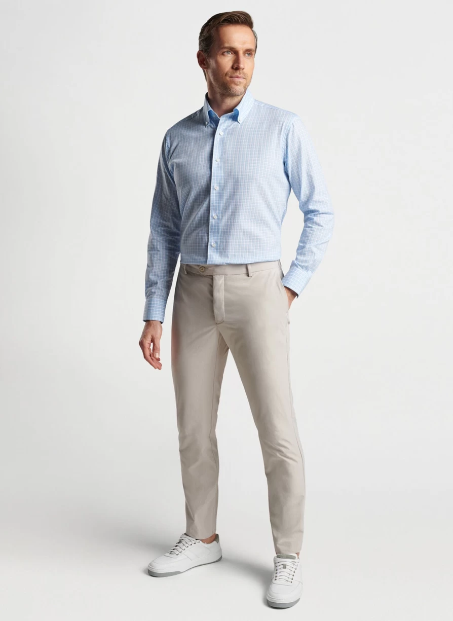Peter Millar Men's Cotton Sport Shirt - Breathable Casual Golf Shirt for Men