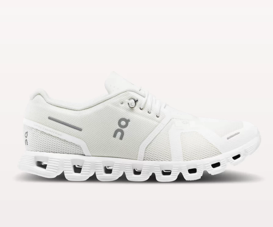 On Shoes Women's Cloud 5 Running Shoes - Undyed White/White | Lightweight & Comfortable