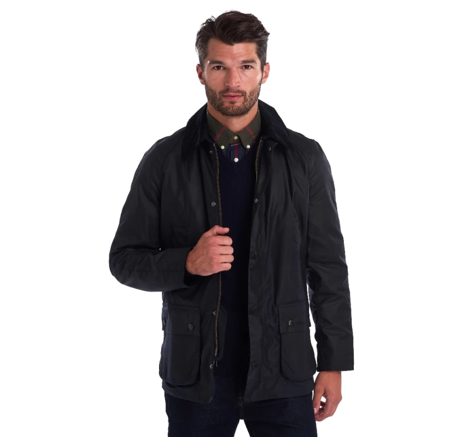 Barbour Ashby Waxed Jacket - Classic Waterproof Wax Cotton Coat for Men & Women