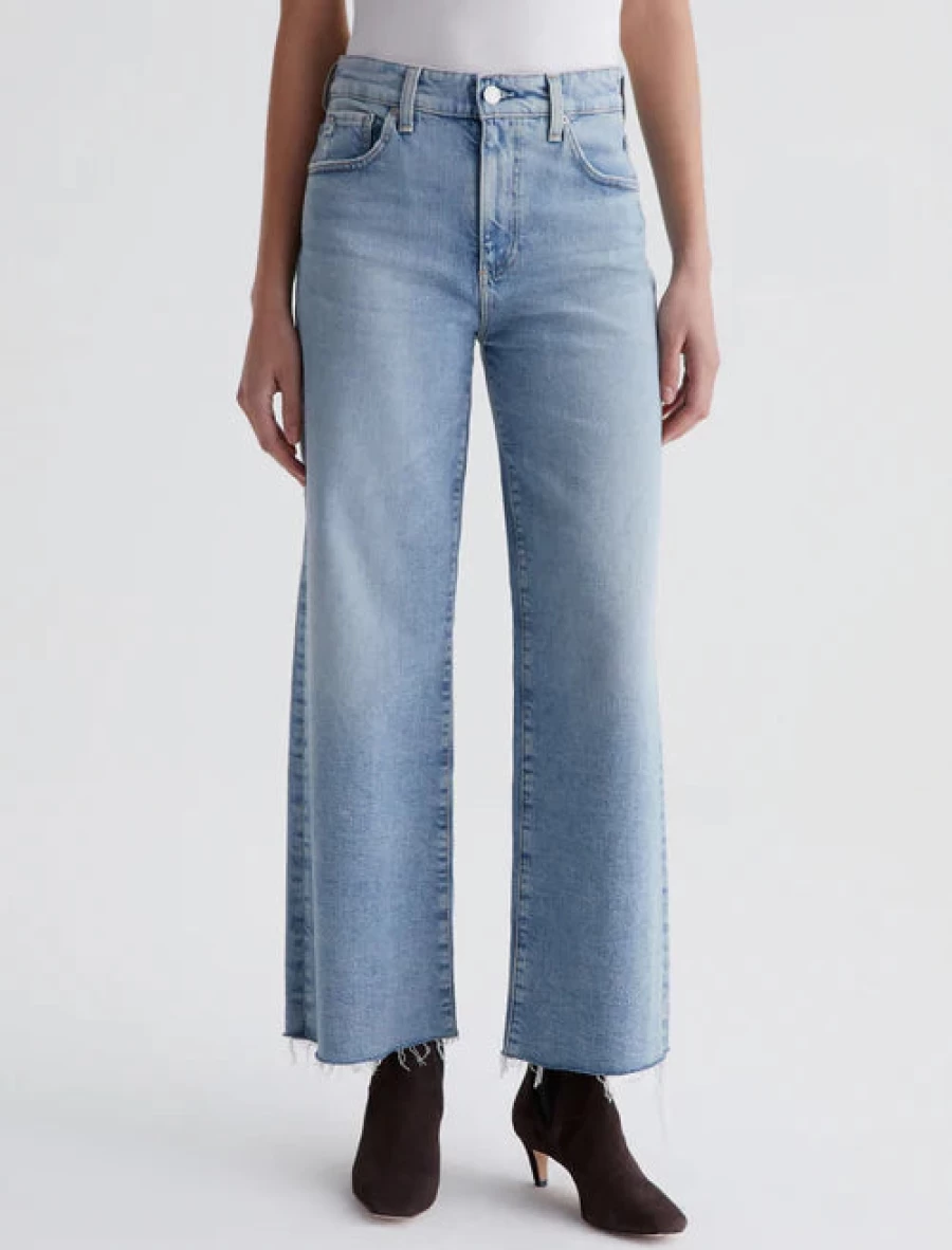 AG Jeans Saige Wide Leg Crop Pants in Eclipsed Wash