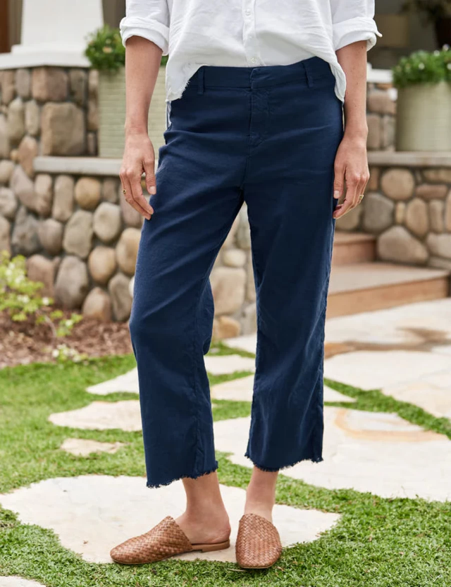 Frank and Eileen Navy Classic Fit Trouser for Women