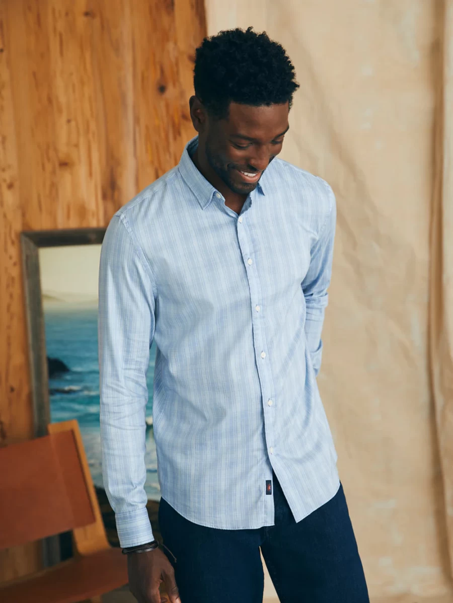 Faherty Men's Movement Sport Shirt - Lightweight Performance Top for Active Lifestyles